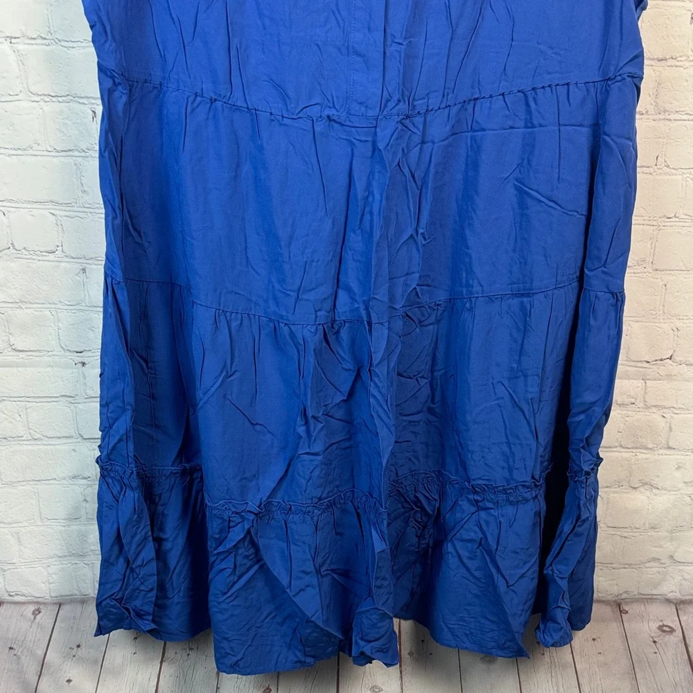 BloomChic Royal Blue Sleeveless Midi Dress Plus Size 2X - Picture 5 of 6